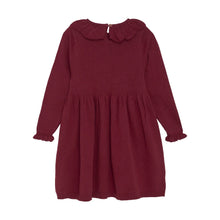 Load image into Gallery viewer, Minymo Girls Long Sleeve Knit Dress - Rio Red