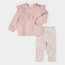 Load image into Gallery viewer, Petit Lem Firsts Baby Girls Horseshoe Print Legging Set