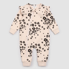 Load image into Gallery viewer, Miles the Label Baby Girls Bold Flower Print on Almond Playsuit