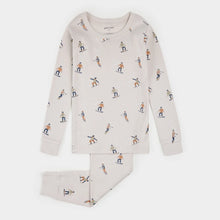 Load image into Gallery viewer, Petit Lem Boys Slope Stars Print on Crème PJ Set