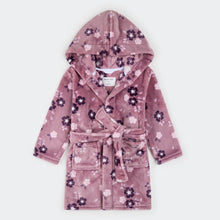 Load image into Gallery viewer, Petit Lem Floral Print on Twilight Plush Robe