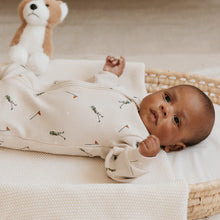 Load image into Gallery viewer, Petit Lem Firsts Baby Golf Caddy Print on Sand Ribbed Sleeper