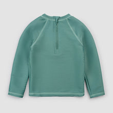 Load image into Gallery viewer, Miles the Label Turquoise Ribbed Long-Sleeve Rashguard