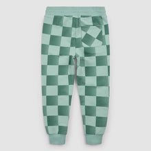 Load image into Gallery viewer, Miles the Label Dark Green Checkerboard Joggers