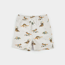 Load image into Gallery viewer, Petit Lem Boys Beach Dinos Print on Beige Swim Trunks
