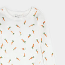 Load image into Gallery viewer, Petit Lem Carrots Print on Off-White PJ Set