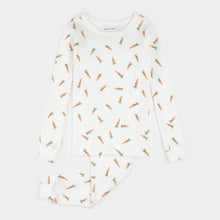 Load image into Gallery viewer, Petit Lem Carrots Print on Off-White PJ Set