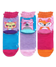 Load image into Gallery viewer, Jefferies Girls Cute Animal Crew Socks - 3 Pack