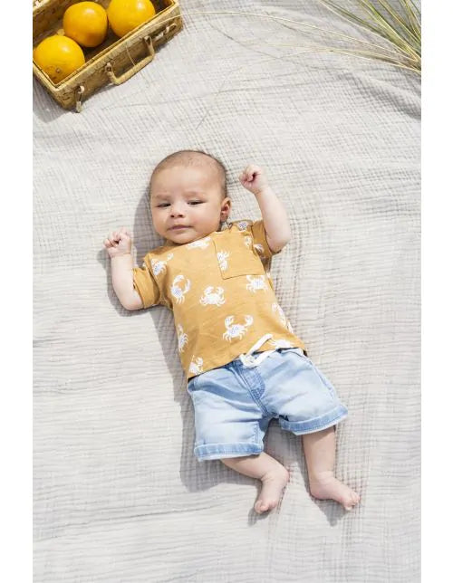 Infant blue sales jean shorts