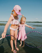 Load image into Gallery viewer, deux par deux Girls Printed Cap - Purple Flower