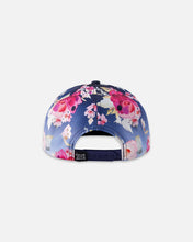 Load image into Gallery viewer, deux par deux Girls Printed Cap - Blue Rose