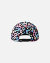 Load image into Gallery viewer, deux par deux Girls Printed Cap - Black Animal