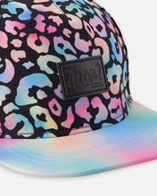 Load image into Gallery viewer, deux par deux Girls Printed Cap - Black Animal