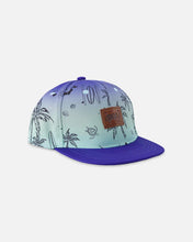 Load image into Gallery viewer, deux par deux Boys Printed Cap - Blue Beach