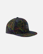 Load image into Gallery viewer, deux par deux Boys Printed Cap - Black Dinosaur