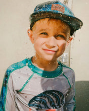 Load image into Gallery viewer, deux par deux Boys Printed Cap - Blue Wave