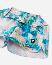 Load image into Gallery viewer, Reima Girls Nauru UPF 50+ Swim Shorts - Fresh Blue
