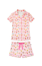Load image into Gallery viewer, Preppy Goose Girls Ice Cream Jersey Short Sleeve PJ Set