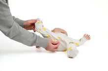 Load image into Gallery viewer, ZippyJamz Baby Organic Cotton Bee Happy Sleeper