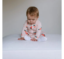 Load image into Gallery viewer, ZippyJamz Baby Bamboo Footed Sleeper - Strawberry Social
