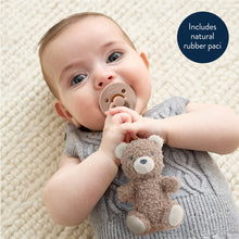 Load image into Gallery viewer, Itzy Ritzy Bitzy Pal - Natural Rubber Pacifier & Stuffed Animal