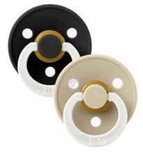 Load image into Gallery viewer, BIBS Natural Rubber Pacifier / Glow - 2 Pack