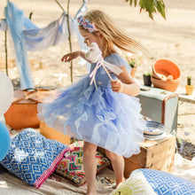 Load image into Gallery viewer, Souris Mini Girls Dress in Soft Tulle - Blue