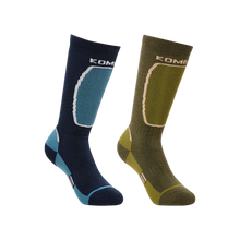 Load image into Gallery viewer, Kombi The Brave Midweight Ski Socks Twin Pack - Junior