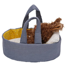 Load image into Gallery viewer, Manhattan Toy Moppettes Beau Bunny + Bassinet