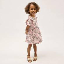 Load image into Gallery viewer, Miles The Label Girls Ruffle Cheetah Dress