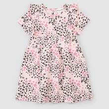 Load image into Gallery viewer, Miles The Label Girls Ruffle Cheetah Dress