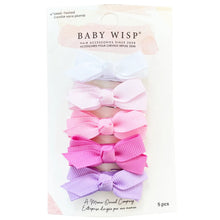 Load image into Gallery viewer, Baby Wisp Chelsea Bow Clips - 5 PK
