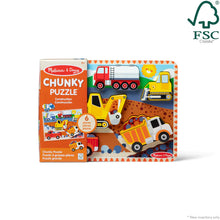 Load image into Gallery viewer, Melissa & Doug Construction Chunky Puzzle - 6 Pieces