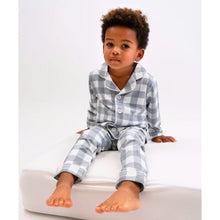 Load image into Gallery viewer, Belan.J Kids Classic Long Sleeve PJ Set - Denim Plaid