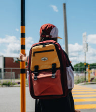 Load image into Gallery viewer, Headster Kids Colorblock Berry Pop 26L Backpack - Rosette