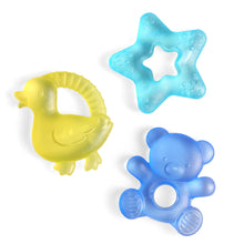 Load image into Gallery viewer, Itzy Ritzy Cutie Coolers 3PK Water Filled Teethers