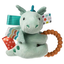 Load image into Gallery viewer, Mary Meyer Taggies Teether Rattle Drax Dragon