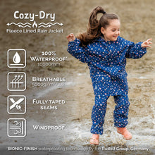Load image into Gallery viewer, Jan & Jul Kids Fleece Lined Cozy-Dry Rain Jacket