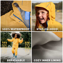Load image into Gallery viewer, Jan & Jul Kids Fleece Lined Cozy-Dry Rain Jacket