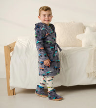 Load image into Gallery viewer, Hatley Boys Fuzzy Fleece Slippers - Monster Trucks