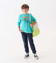 Load image into Gallery viewer, Hatley Boys Stegosaurus Long Sleeve Graphic Tee