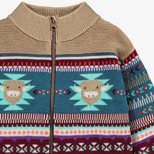 Load image into Gallery viewer, Souris Mini Boys Knit Cardigan - Beige