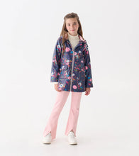 Load image into Gallery viewer, Hatley Girls Fall Floral Zip-Up Rain Jacket