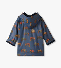Load image into Gallery viewer, Hatley Boys Landscape Tractors Zip-UP Rain Jacket