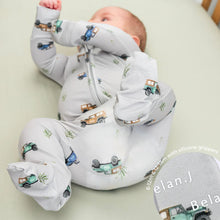 Load image into Gallery viewer, Belan.J Baby Footed Zipper Sleeper - Jeeps