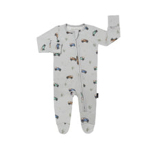 Load image into Gallery viewer, Belan.J Baby Footed Zipper Sleeper - Jeeps