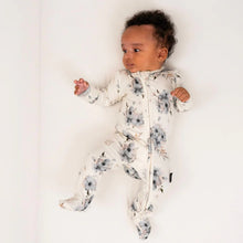 Load image into Gallery viewer, Belan.J Baby Girls Footed Zipper Sleeper - Frosty Floral