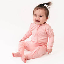 Load image into Gallery viewer, Belan.J Footless Sleeper with Fold-Over Cuffs - Crystal Rose