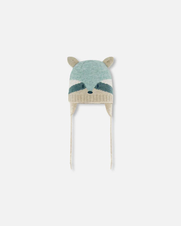 リテン　liten Bicolor raccoon knit coatigan リテンliten Bicolor raccoon knit coatigan