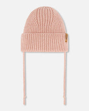 Load image into Gallery viewer, deux par deux Baby Mid Season Knit Hat w/Strings